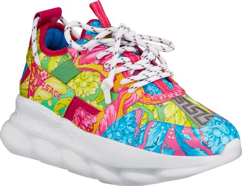 scarpa donna versace chain reaction multicolor bianco|Women's Versace Designer Sneakers .